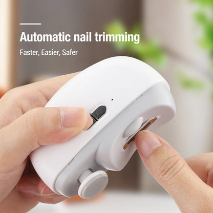 USB Automatic Electric Nail Clipper Baby Adult Nail Trimmer Grinder Cutter Polisher Clippers Professional Manicure Pedicure Tool