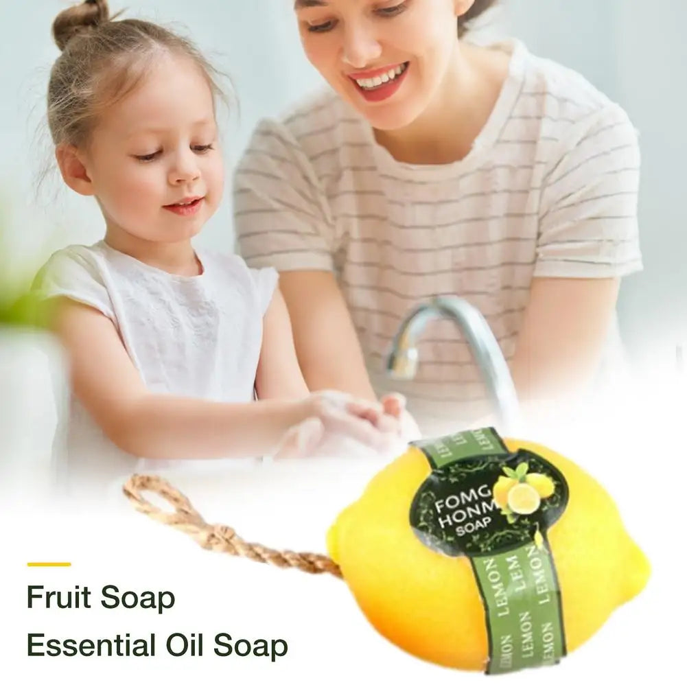 100% Natural Mango/Pineapple/Lemon Fruit Oil Handmade Soap Whitening Skin Hand Cleanser Wash Soap Face Body Care