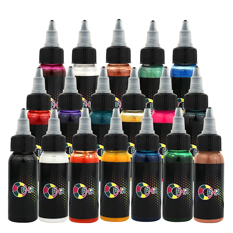 OPHIR Common Airbrush Temporary Tattoo Ink 30 ML/Bottle Body Painting Tattoo Ink Pigment White Color_TA053