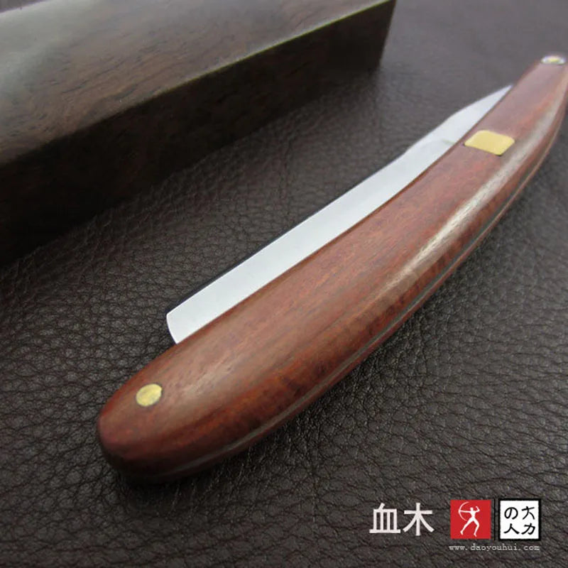 Titan Wooden handle mens shaving tools straight razor shave