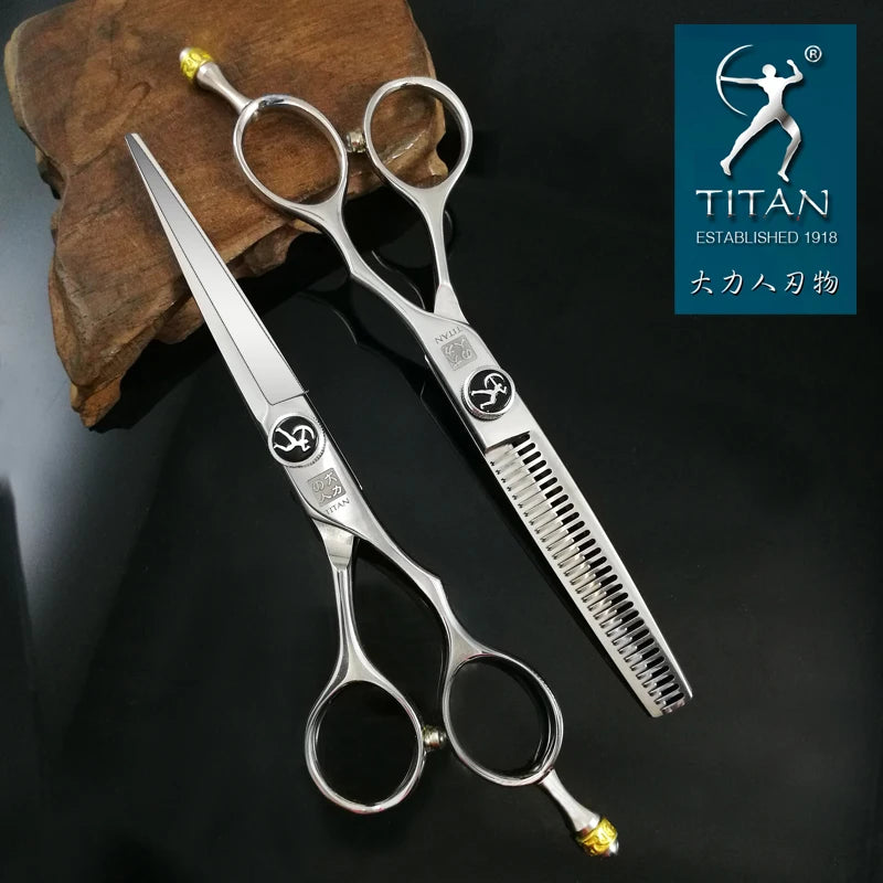 Titan Professional hair scissors  5.5inch   6.0inch barber scissors cutting thinning scissors