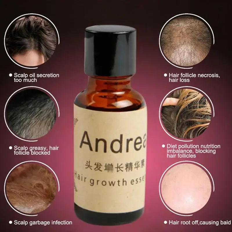 20ml Herbal Keratin Fast Hair Growth Oil Andrea Alopecia Loss Liquid Ginger Sunburst Yuda Pilatory Oil Hair Growth Serum Oil