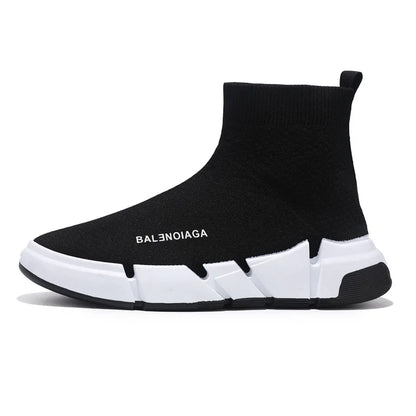 2024 Classic Black Socks Runing Shoes Men High Sock Trainers Women Slip on Couple Casual Shoes Lightweight Sneakers Men