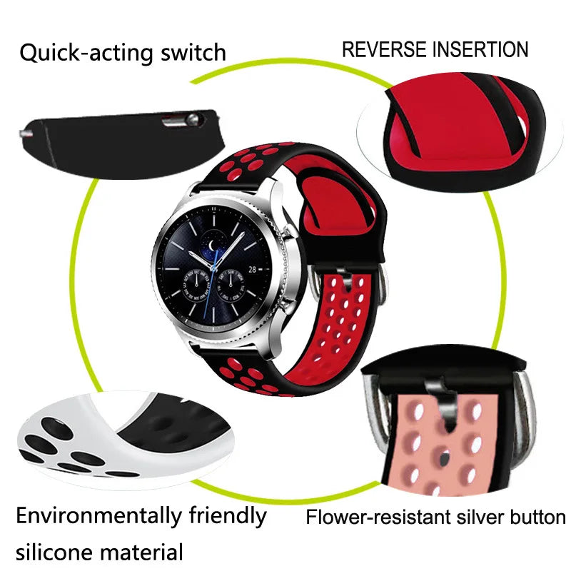 GTR4 Bracelet 22mm Wrist Straps For Amazfit GTR 4 3 Smartwatch Silicone Watchband For Amazfit GTR 3 Pro/2/2e/47mm/Stratos Band