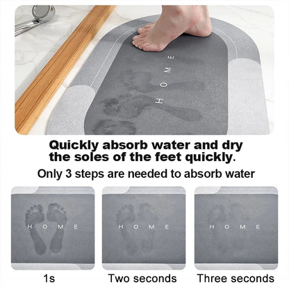 Xiaomi Youpin Bath Mat Super Absorbent Non Slip Bathroom Rug Quick Drying Shower Carpet Rug Kitchen Door Mats Home Floor Mat