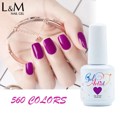 Ibdgel 12 Colors 15ML Nail Gel Polish Nail Accessories Semi-permanent Varnish Nail Art Nail Soak Off LED UV Gel Nail Venalisa