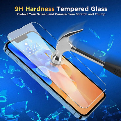 5pcs Tempered Glass For iPhone 14 13 12 11 Pro Max Screen Protector For IPhone 6 6s 7 8 15 Plus SE X XS XR 14Pro Glass Film