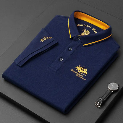 Fashion Men's Short Sleeve Polo Tshirt Man Embroidery POLO Tee Male Casual Collar T-Shirt
